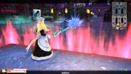 Wonderland Wars - Cendrillion's maid outfit in gameplay