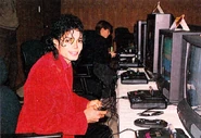 Michael Jackson visiting Sega of Japan