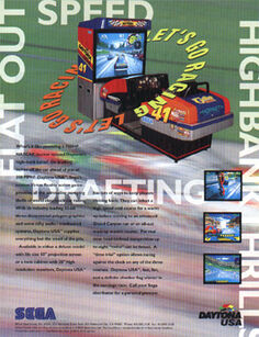 Daytona USA Arcade Flyer