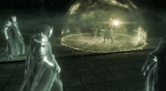 Eltariel protégeant Talion des Nazgûl