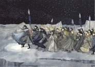 Helcaraxe.jpg (606 kio) Fingolfin mène son armée à travers l'Helcaraxë