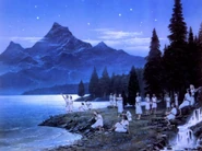 Cuiviénen.jpg (114 kio) Les Premiers Elfes s'éveillant sous les étoiles