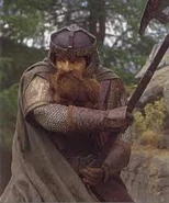 Gimli lors de l'attaque d'Amon Hen