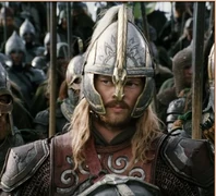 Éomer avec son casque