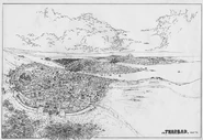 Vue de Tharbad, d'après Le Royaume perdu du Cardolan