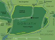 Carte du Royaume de Doriath