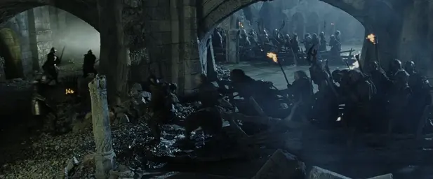 Débarquement des orques à Osgiliath