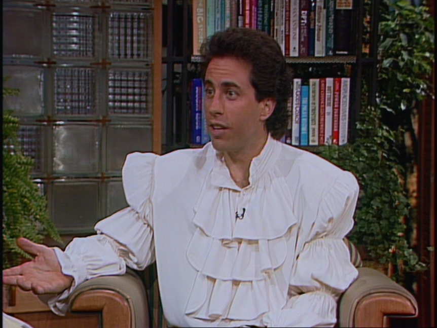 Seinfeld - I can't wear this puffy shirt on TV! The Puffy Shirt is on  Seinfeld tonight!