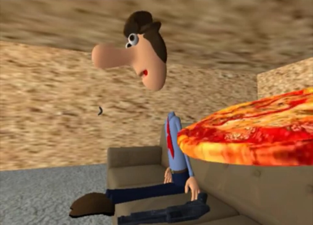 the pizza is agressive the pizza is agressive