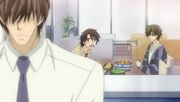 Chiaki embarrassed that Yuu told Hatori what he said ep06