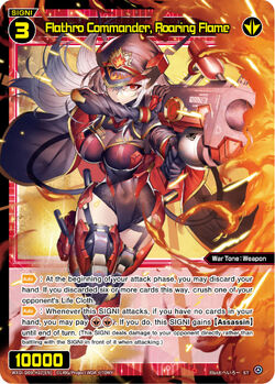 Flathro Commander, Roaring Flame | WIXOSS Wiki | Fandom