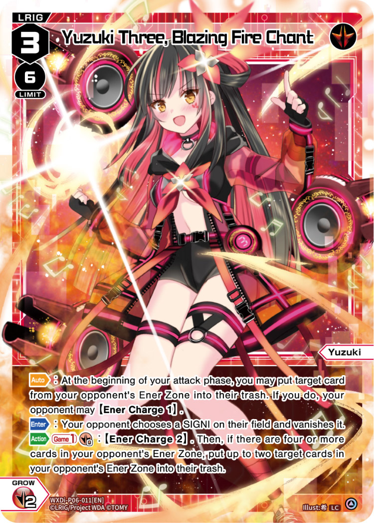 Yuzuki Three, Blazing Fire Chant | WIXOSS Wiki | Fandom Yuzuki Three, Blazing Fire Chant | WIXOSS Wiki | Fandom