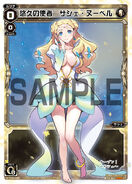 Sashe: An offensive-leaning LRIG that accumulates resources to summon powerful Resona SIGNI, then goes on the offensive using effects that limit the opponent's ability to defend themselves. Uses Cosmos SIGNI.