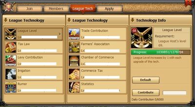 League tab League Tech