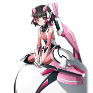 Shirabe's Symphogear, with floating transportation