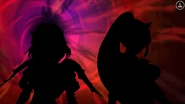 Kyou's and You's silhouettes in Hate no Hate Yori (Latter Part).