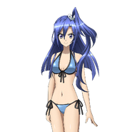 Tsubasa in her swimsuit