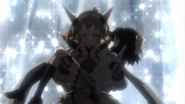 Hibiki saves Miku