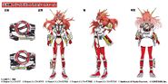 Senki Zesshō Symphogear x Kamen Rider 555 Another Testament Concept Art (Kanade) 02