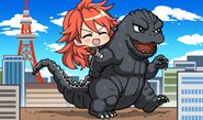 Godzilla vs Symphogear In-Game 7