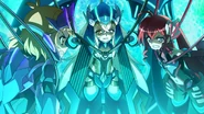Blitzer Prison.png (2.13 MB) Hibiki, Forte, and Lala are strapped to Wardenclyffe's generator. Their Elekleids powering Tesla's World System.