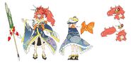 Kanade's Furisode Gear Concept Art