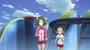 Miku and Hibiki running