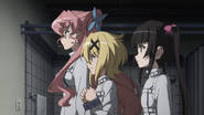 Maria, Shirabe and Kirika worried about their mom