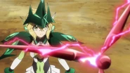 Kirika facing her Relic in its Ignite Module form.