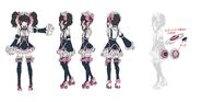 Shirabe's Maid Gear Concept Art