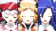 Chris, Hibiki and Tsubasa singing their superb song