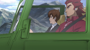 Shinji driving Genjuro Kazanari to tops of Frontier