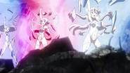 Tsubasa Chris Maria GX13.png (1.44 MB) Tsubasa, Chris and Maria releasing energy
