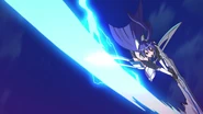 Tsubasa attacking Noise with her sword