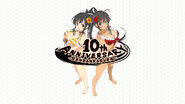 Asuka and Homura 10th Anniversary Wallpaper