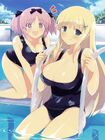 Hibari y Yomi en la piscina.