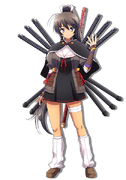 Homura en Nitroplus Blasterz: Heroines Infinite Duel