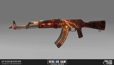 A weapon skin for the AK-74MX.