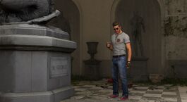 Sam forgets the instructions Father Mikhail relayed to him to look for the book.