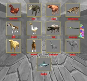 Pictures of a few scrapped animals.