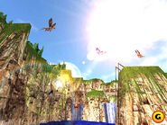 Early screenshot of Moon Mountains with a Dragonman and Harpies.