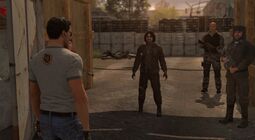 Sam meets up with Ledov and  his partisan squad.