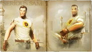 Serious Sam HD trading card art.