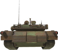 Rear view of the Abrams.