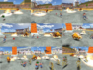 A montage showing a beta version of Karnak. The Werebull can be seen multiple times.