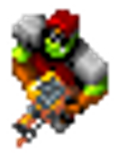 Orc Captain flamethrower sprite.