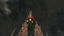 Sirian backup spaceship SS1 takeoff