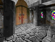 In the Flesh 3.jpg (63 KB) Doors at the back of the church with blood on them.