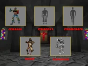 Pictures of a few scrapped enemies.