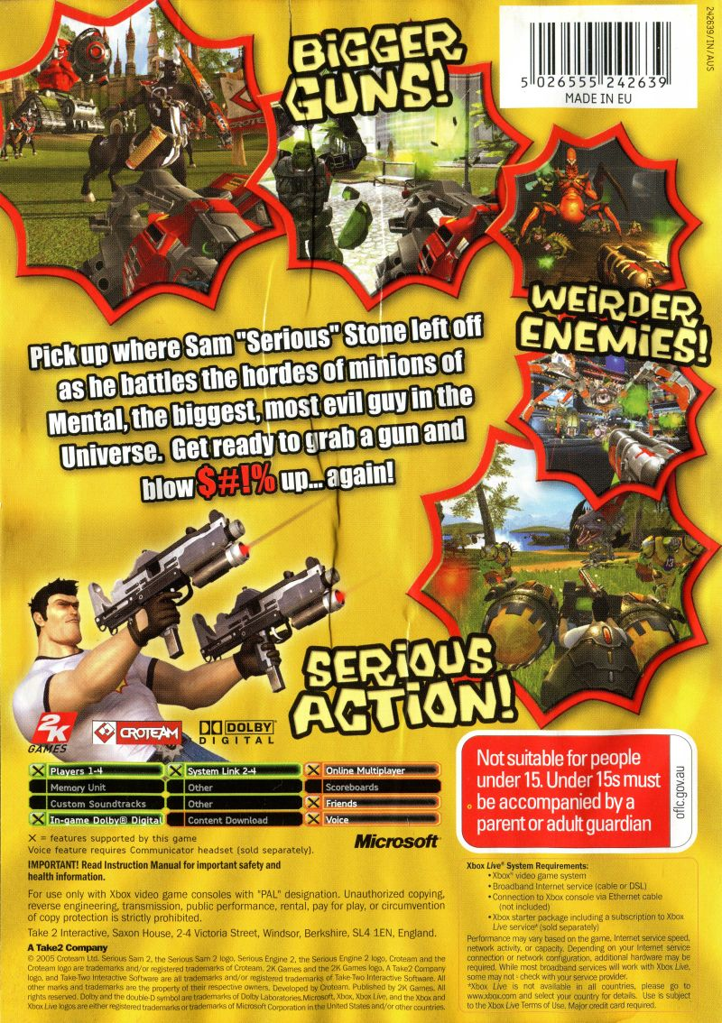 serious sam 2 weapons